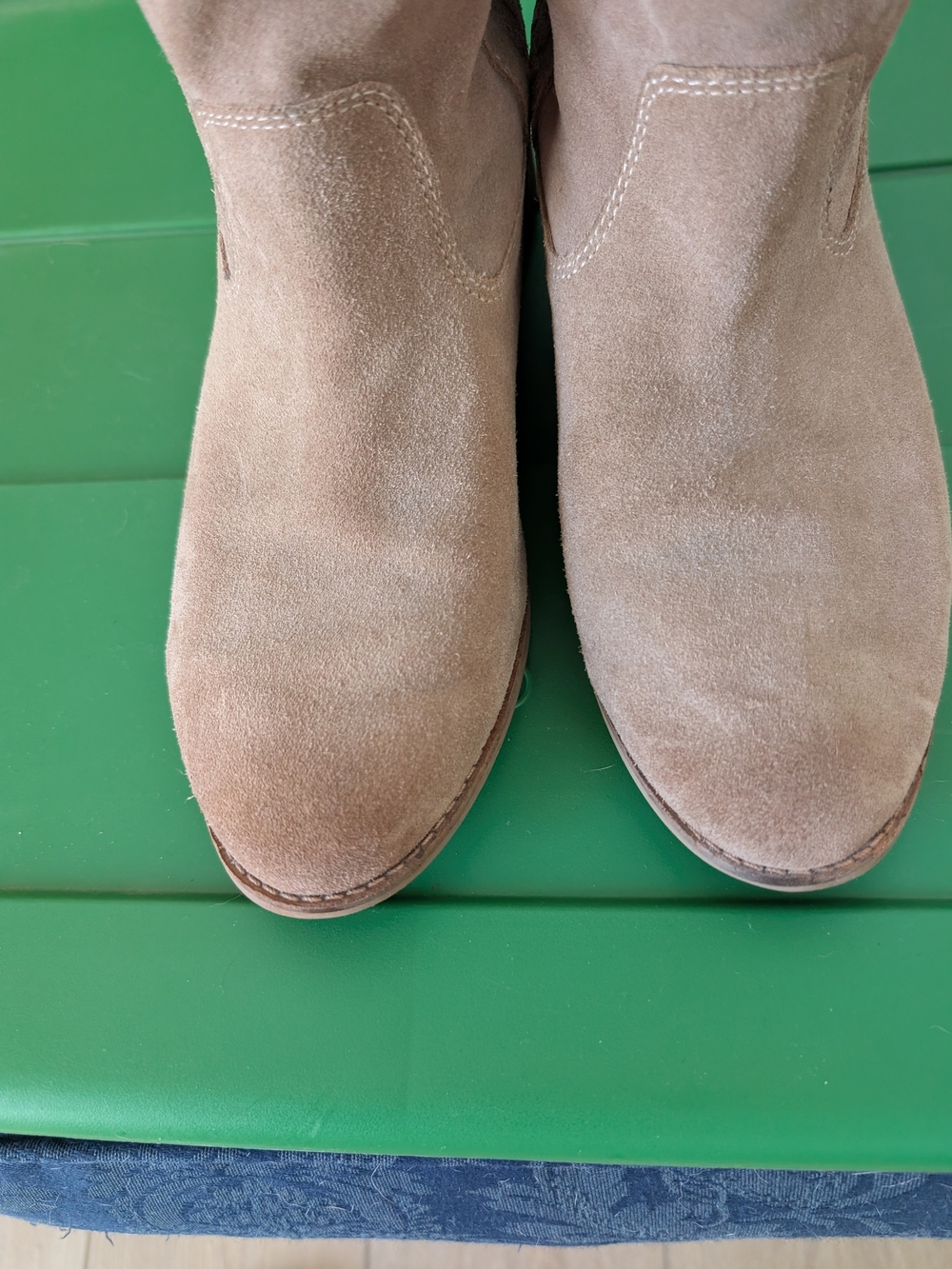 Toms Women's Suede Ankle Boots in Tan - Picture 6 of 10